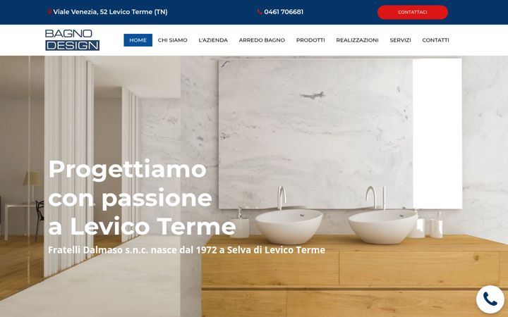 Screenshot of bagnodesign-fratellidalmaso.it