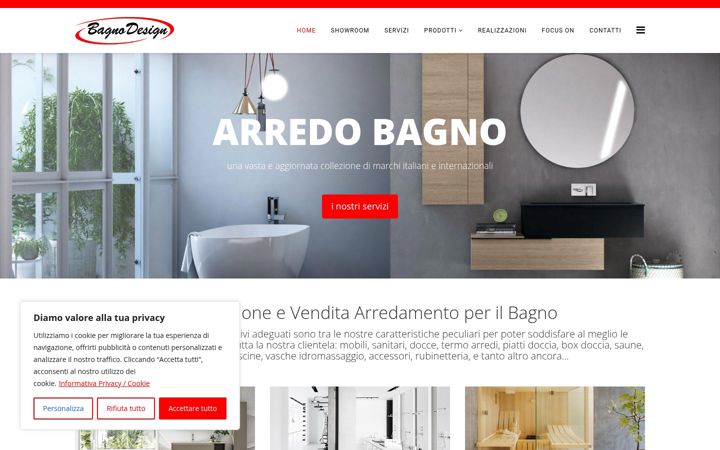 Screenshot of bagnodesign.ch