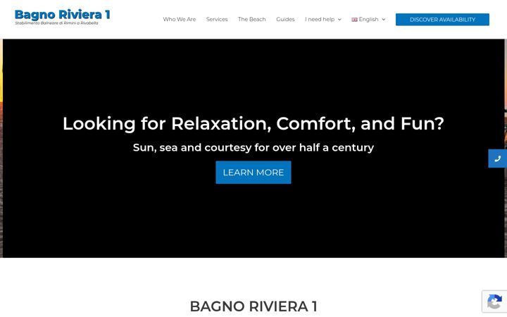 Screenshot of bagnoriviera1.com