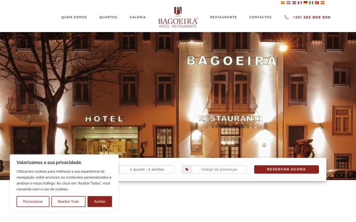Screenshot of bagoeira.com