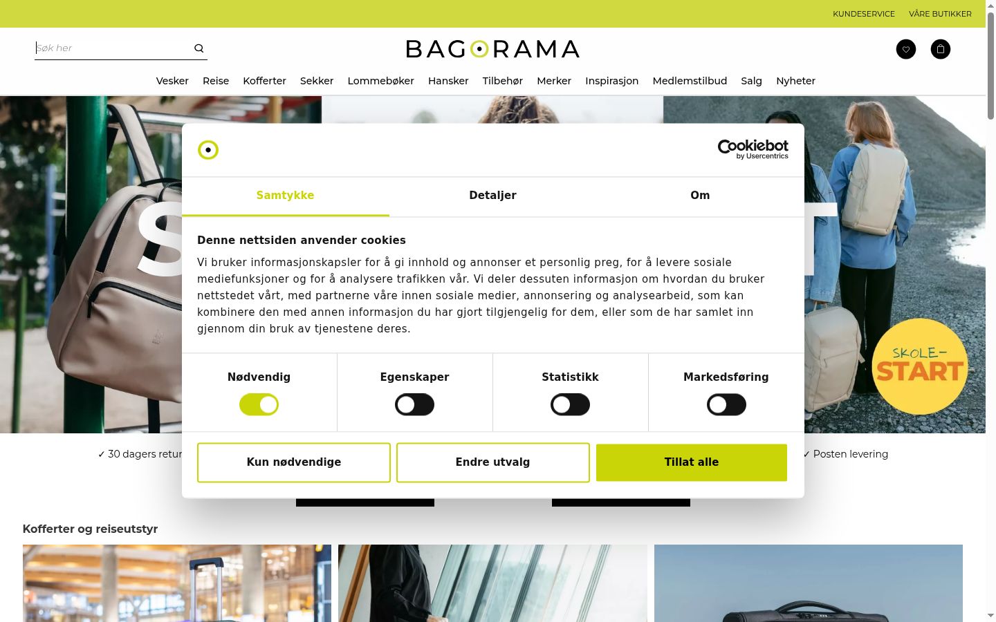 Screenshot tal-banner tal-kunsens muri qabel kwalunkwe interazzjoni