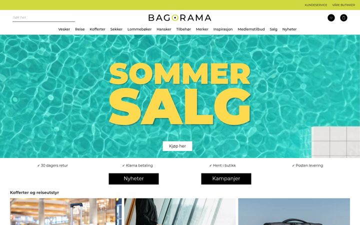 Screenshot of bagorama.no