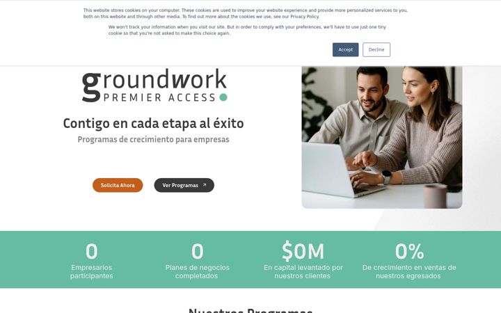Screenshot of bagroundwork.com