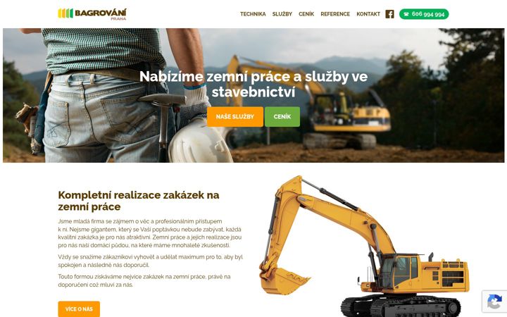 Screenshot ta' bagrovani-praha.cz