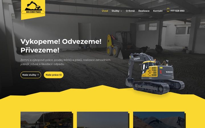 Screenshot of bagrykontejnery.cz