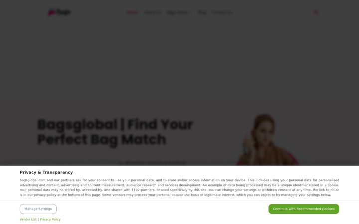 Screenshot of bagsglobal.com