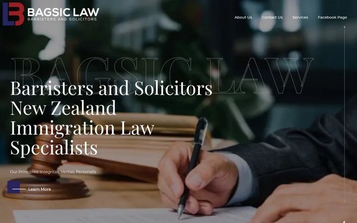 Screenshot of bagsiclaw.co.nz