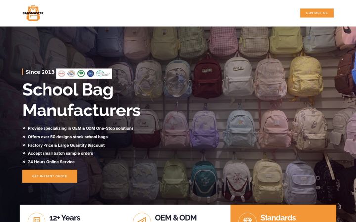Screenshot of bagsmaster.us