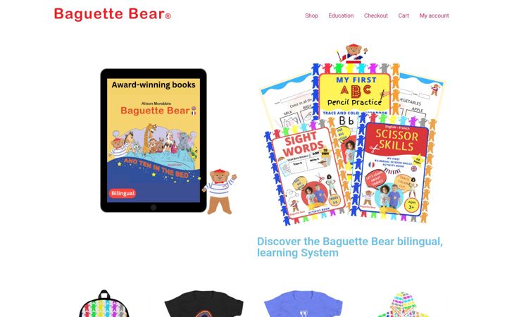 Screenshot of baguettebear.online