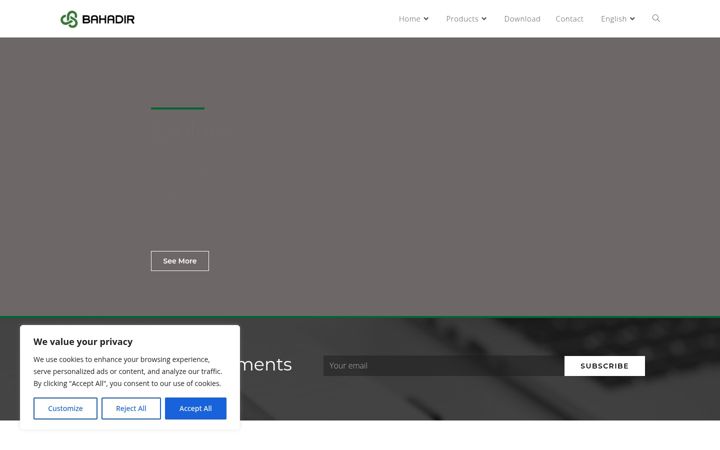 Screenshot of bahadir.com.tr