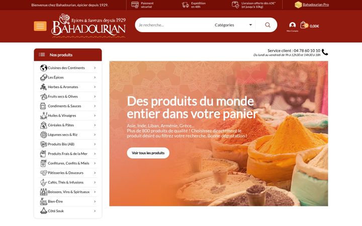 Screenshot of bahadourian.com