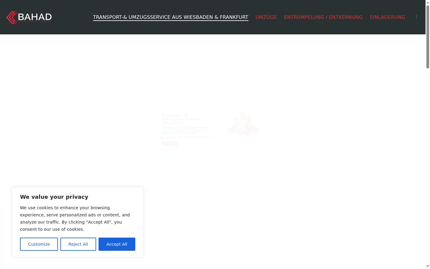 Screenshot tal-banner tal-kunsens muri qabel kwalunkwe interazzjoni
