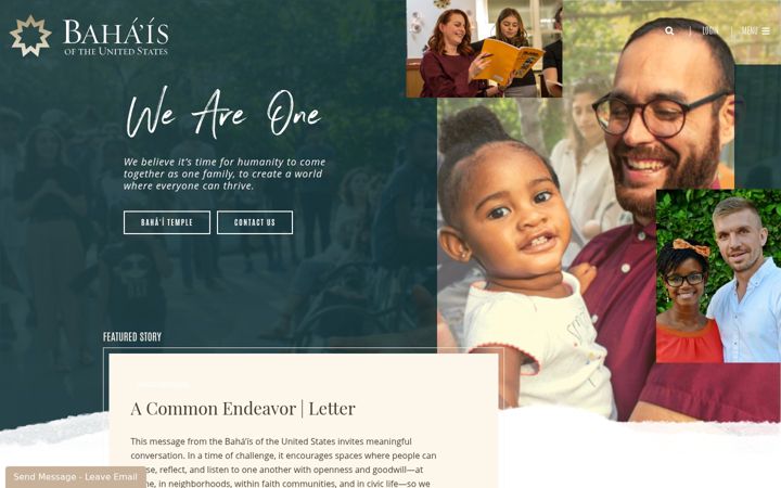 Screenshot of bahai.us