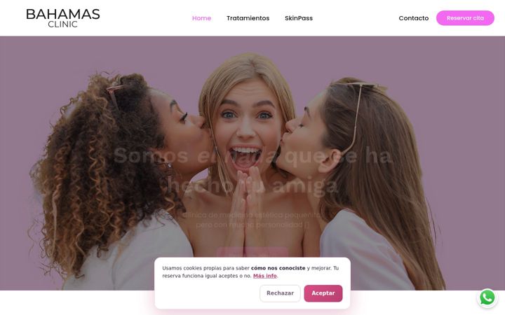 Screenshot of bahamasclinic.es