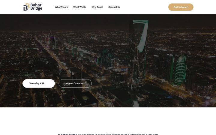 Screenshot of baharbridge.com