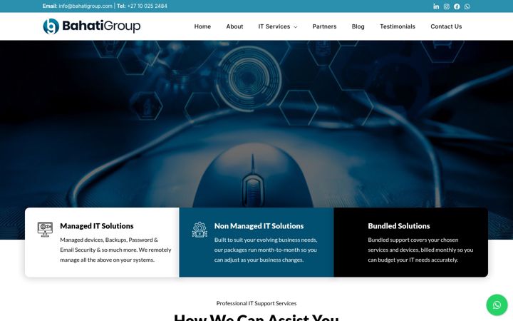 Screenshot of bahatigroup.com