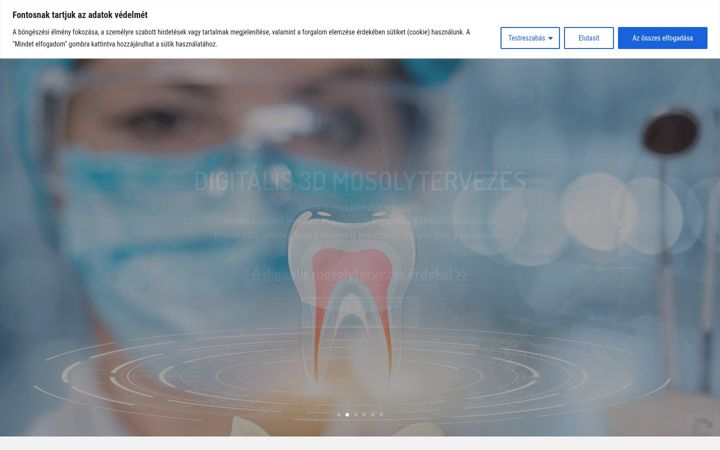 Screenshot of bahdental.hu