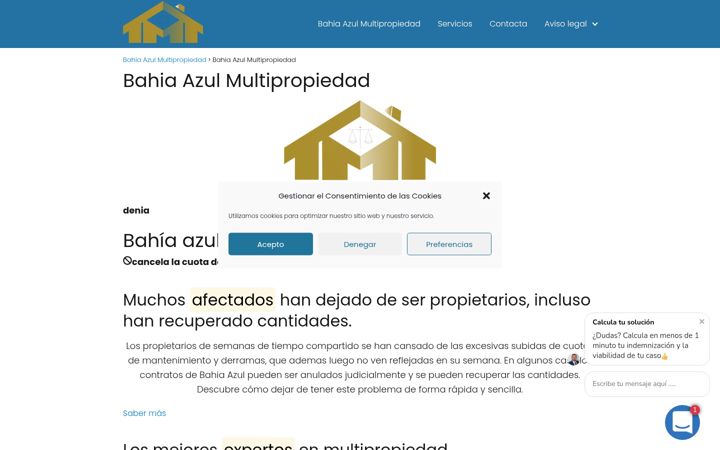 Screenshot of bahiaazulresort.com