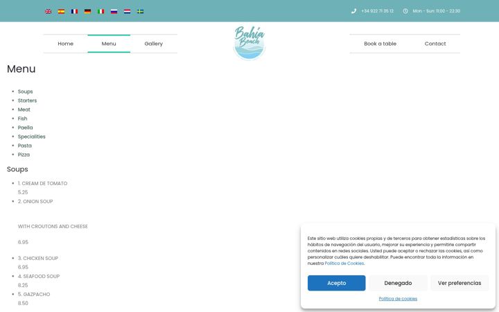Screenshot of bahiabeachpuertocolon.com