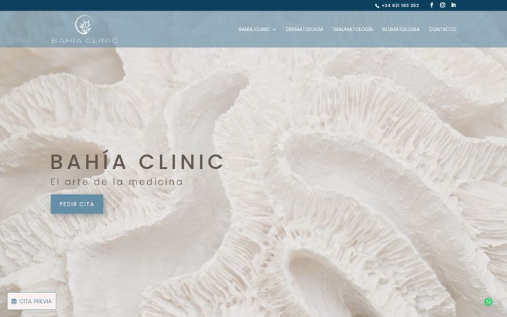 Screenshot of bahiaclinic.com