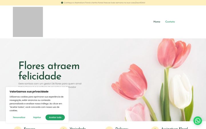 Screenshot of bahiaflores.com.br