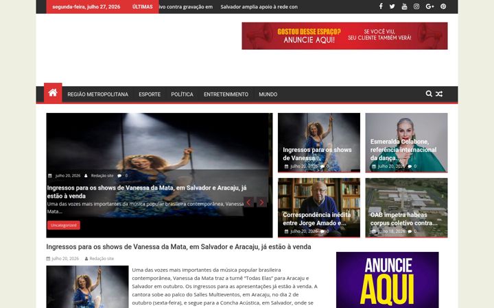 Screenshot of bahianossa.com.br