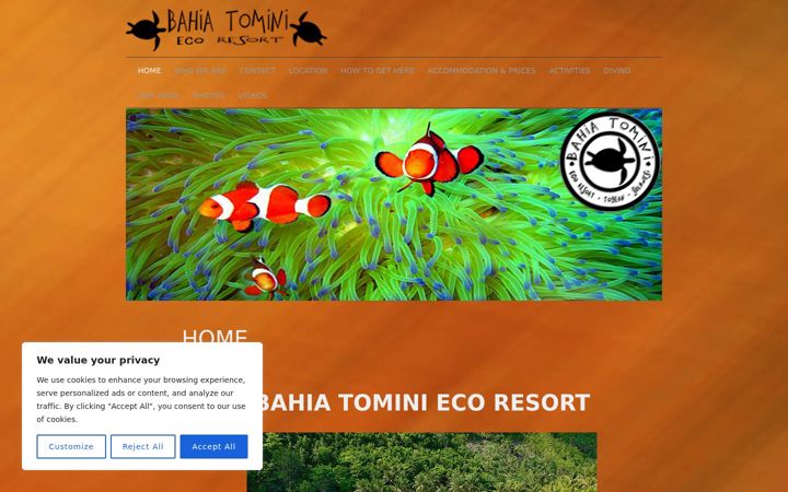 Screenshot of bahiatomini.com
