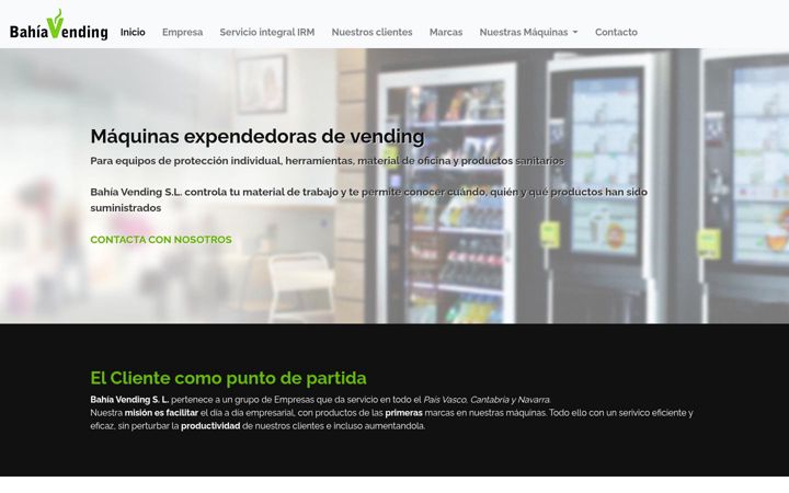 Screenshot of bahiavending.com