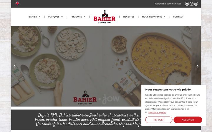 Screenshot of bahier.net