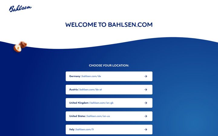 Screenshot of bahlsen.com