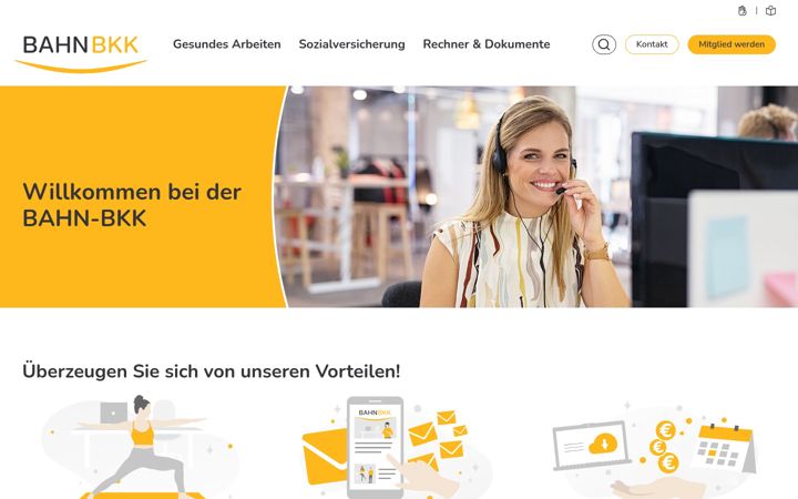 Screenshot of bahn-bkk-geschaeftskunden.de
