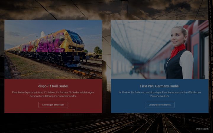Screenshot of bahn-dienstleister.de
