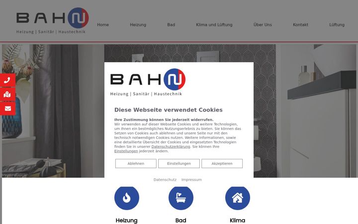 Screenshot of bahn-haustechnik.com