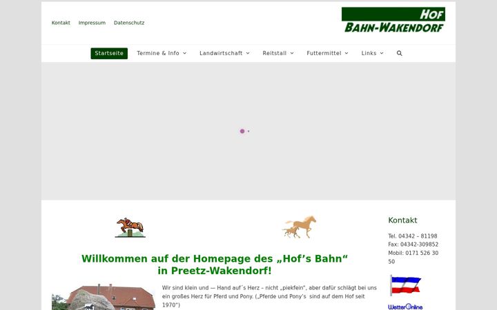Captura de pantalla de bahn-wakendorf.de