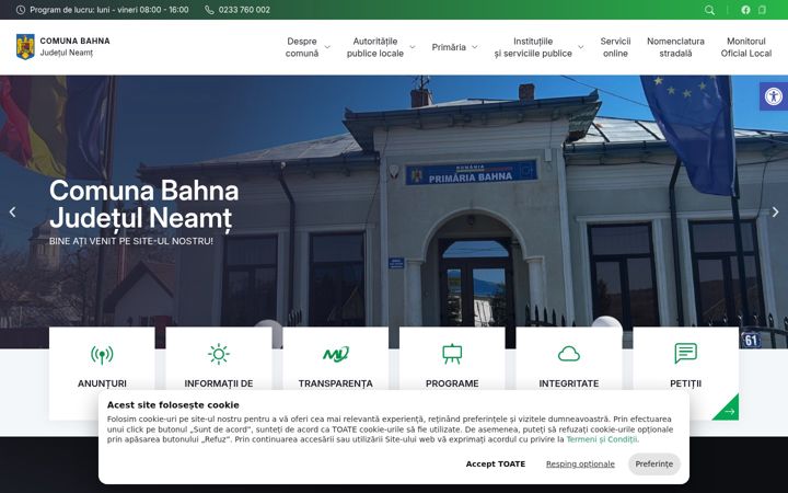 Screenshot of bahna.ro