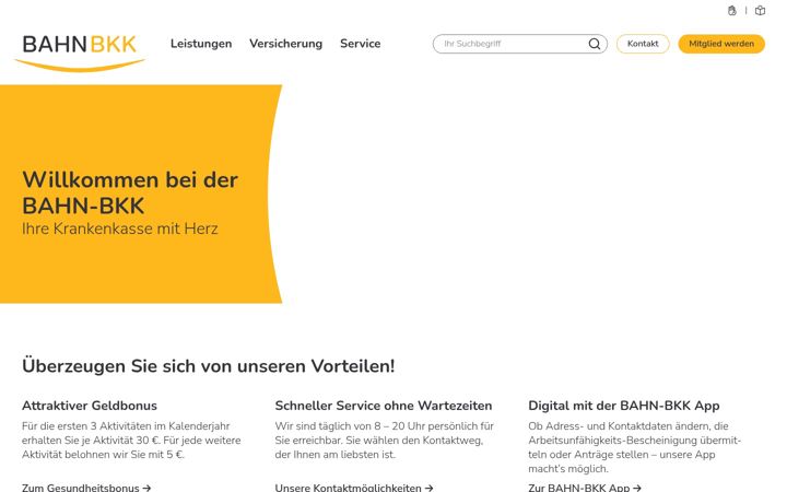 Screenshot of bahnbkk.info