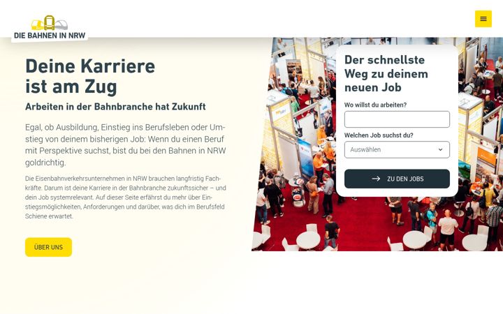 Screenshot of bahnen.nrw