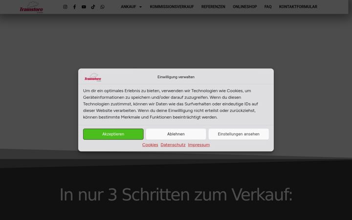 Screenshot of bahnhandel.de