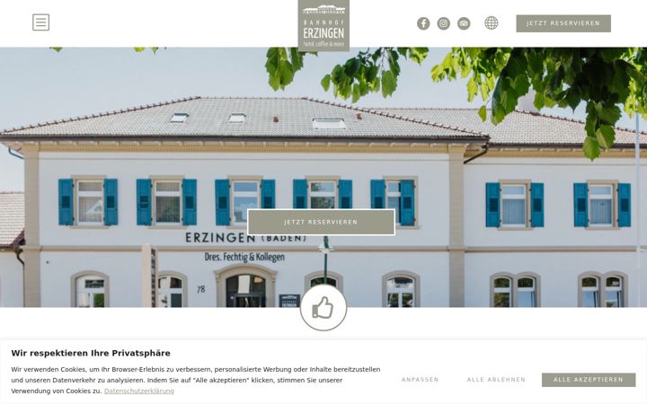 Screenshot of bahnhof-erzingen.de