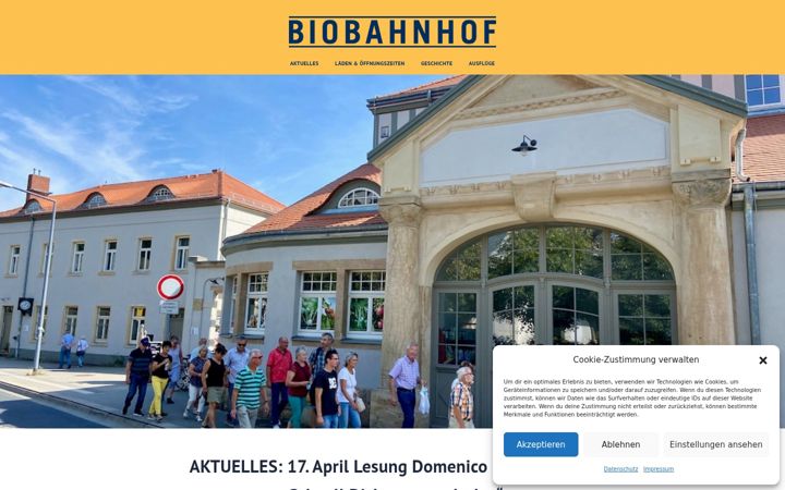 Captura de pantalla de bahnhof-klotzsche.de