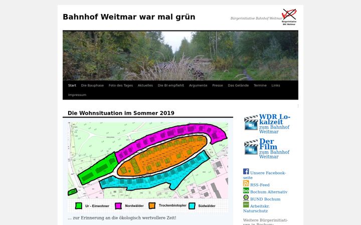 Ekraanipilt saidist bahnhof-weitmar.de