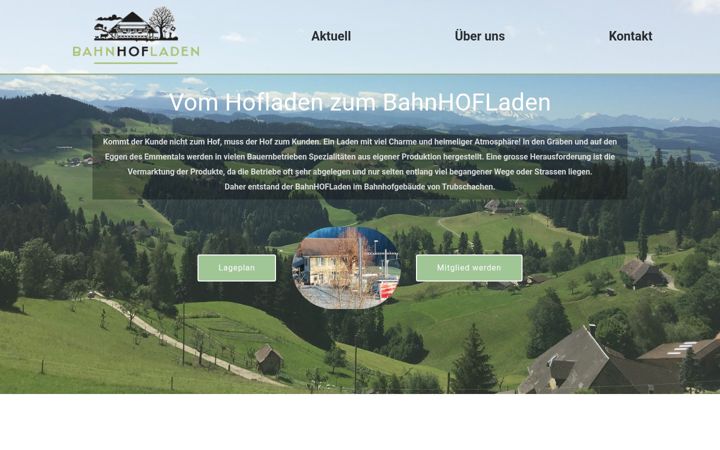 Screenshot of bahnhofladen.ch
