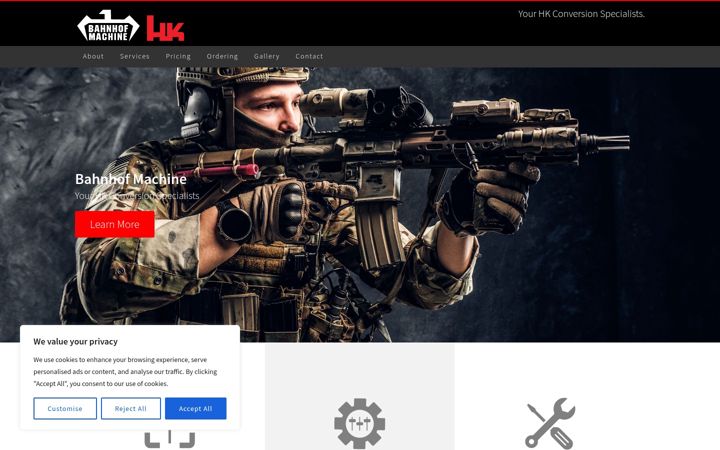 Screenshot of bahnhofmachine.com
