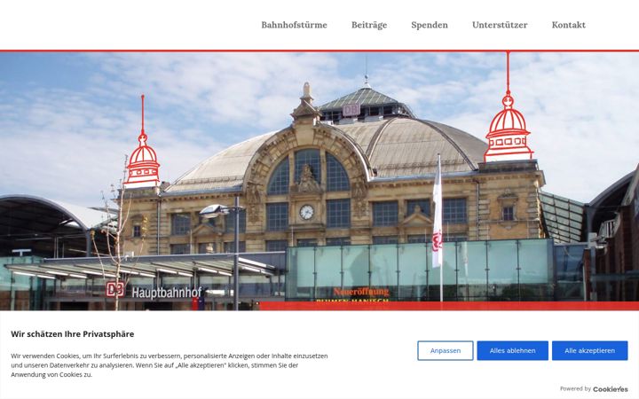 Ekrano kopija bahnhofstuerme-halle.de