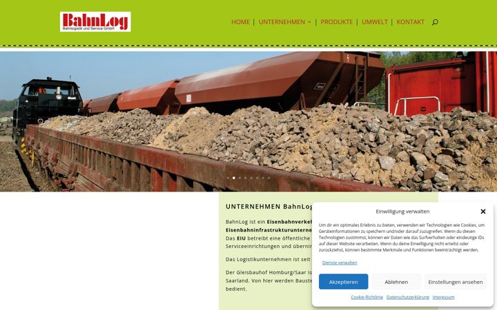 Screenshot of bahnlog.com