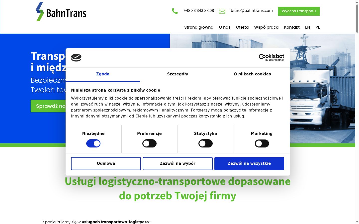 Screenshot tal-banner tal-kunsens muri qabel kwalunkwe interazzjoni