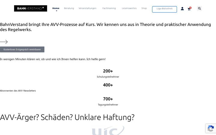 Screenshot of bahnverstand.ch