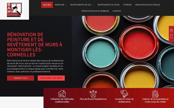 Képernyőkép: bahpeinture.fr