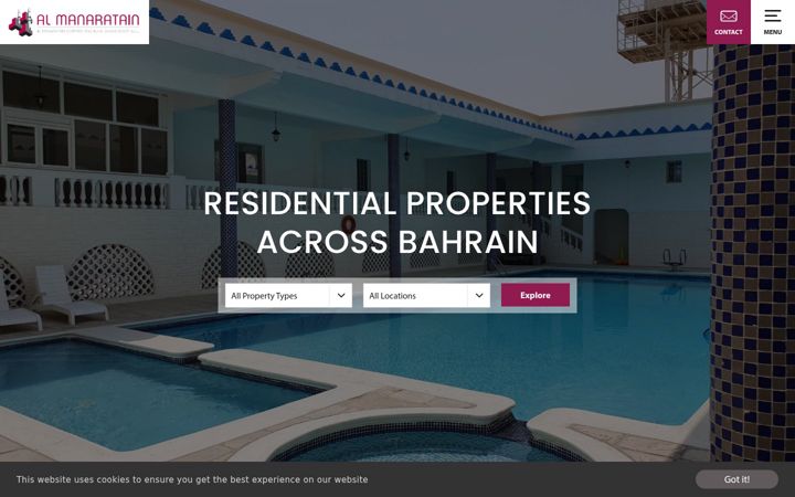 Screenshot of bahrain-homes.com