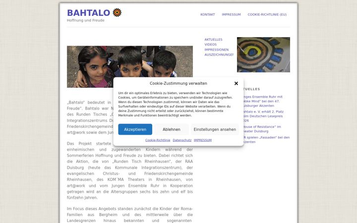 Skjámynd af bahtalo.de